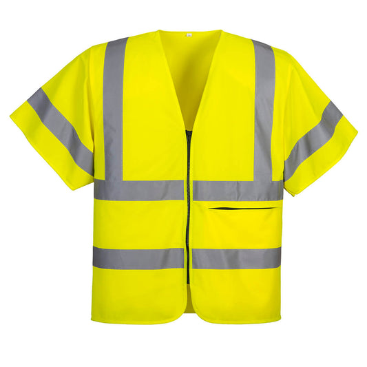 Hi-Vis Band and Brace Zip Vest S S 