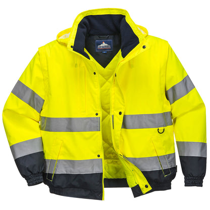 Hi-Vis 2-in-1 Contrast Bomber Jacket 