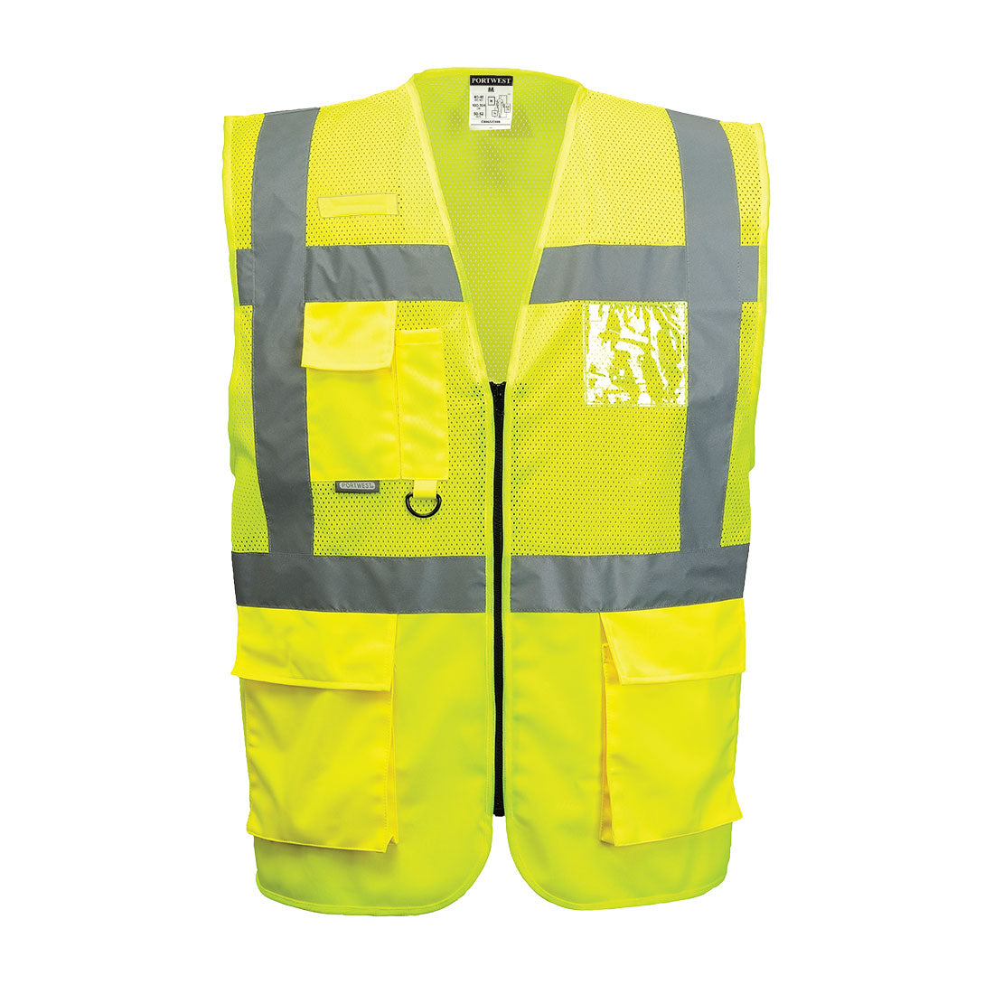 Madrid Hi-Vis Half Mesh Executive Vest 