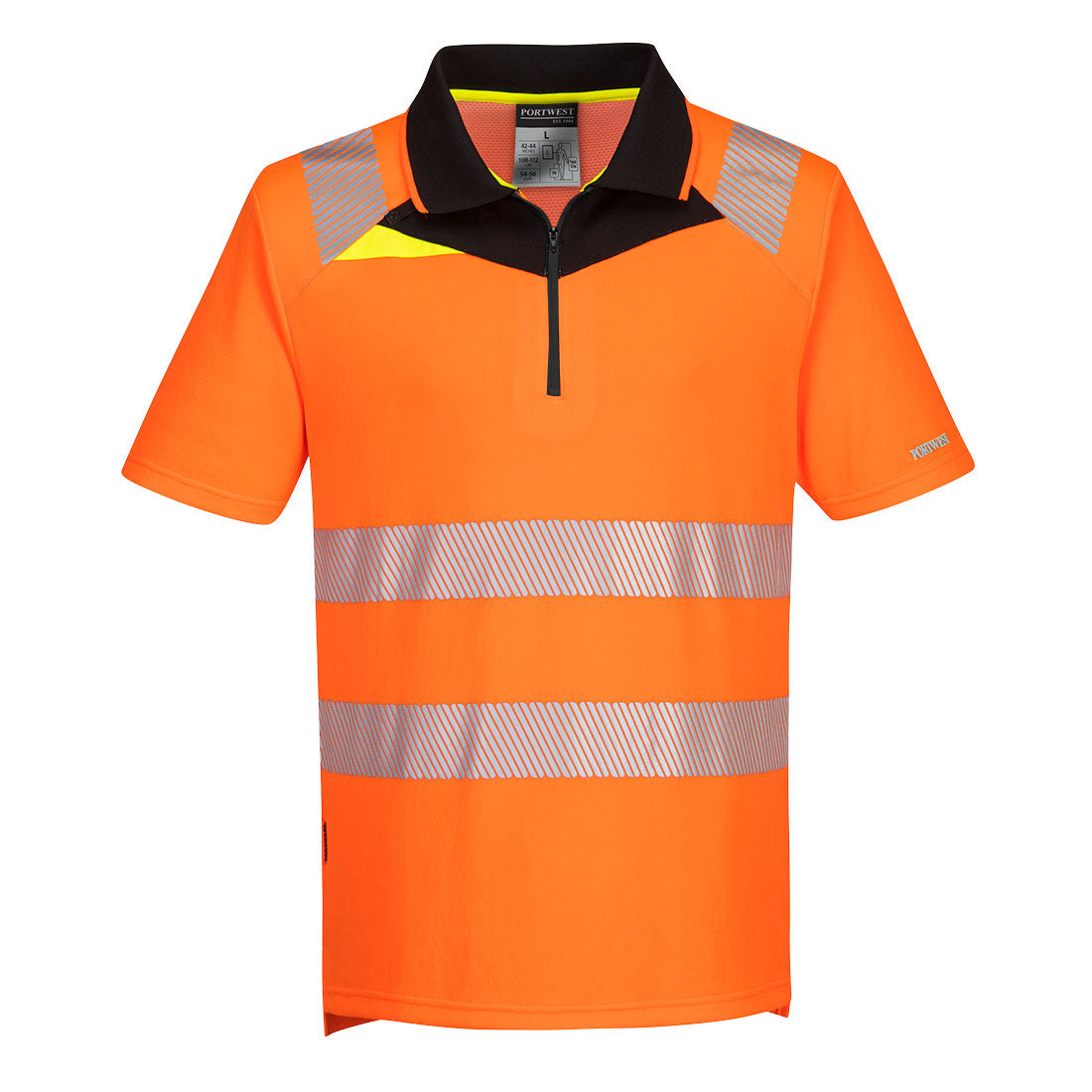DX4 Hi-Vis Zip Polo Shirt S S