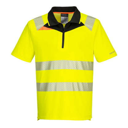 DX4 Hi-Vis Zip Polo Shirt S S
