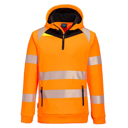 DX4 Hi-Vis 1 4 Zip Hoodie