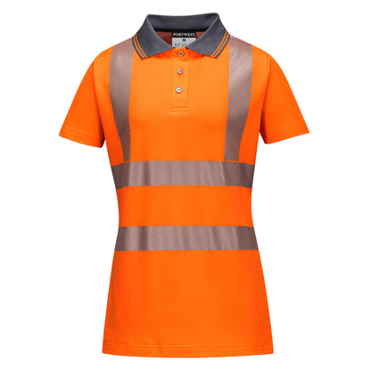Hi-Vis Women's Cotton Comfort Pro Polo Shirt S S 