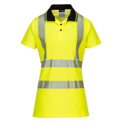 Hi-Vis Women's Cotton Comfort Pro Polo Shirt S S 