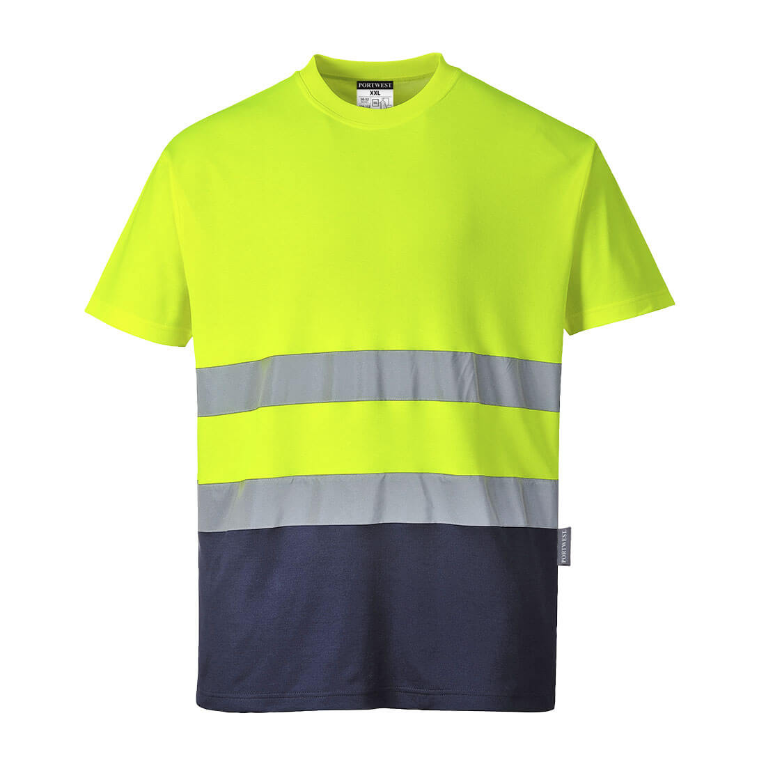 Hi-Vis-Cotton-Comfort-Contrast-T-Shirt-S-S-