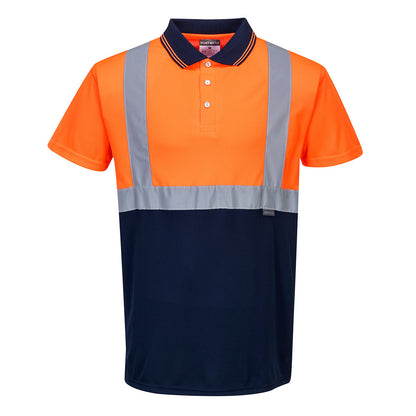 Hi-Vis Contrast Polo Shirt S S 