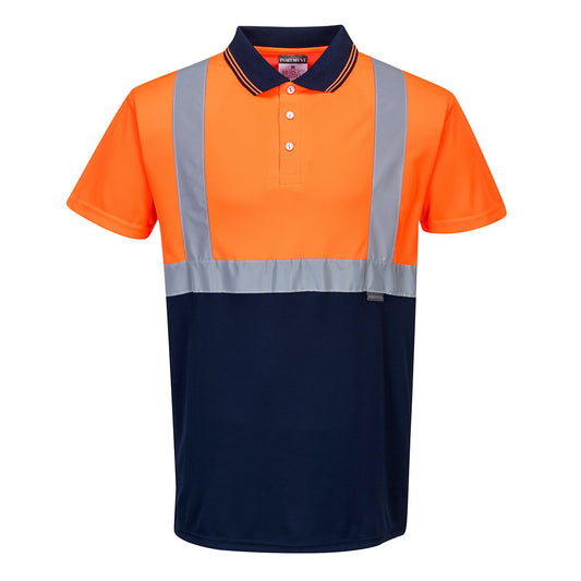 Hi-Vis Contrast Polo Shirt S S 
