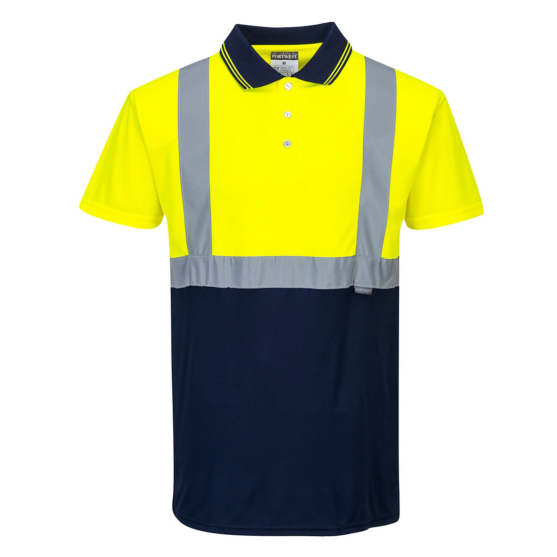 Hi-Vis Contrast Polo Shirt S S 