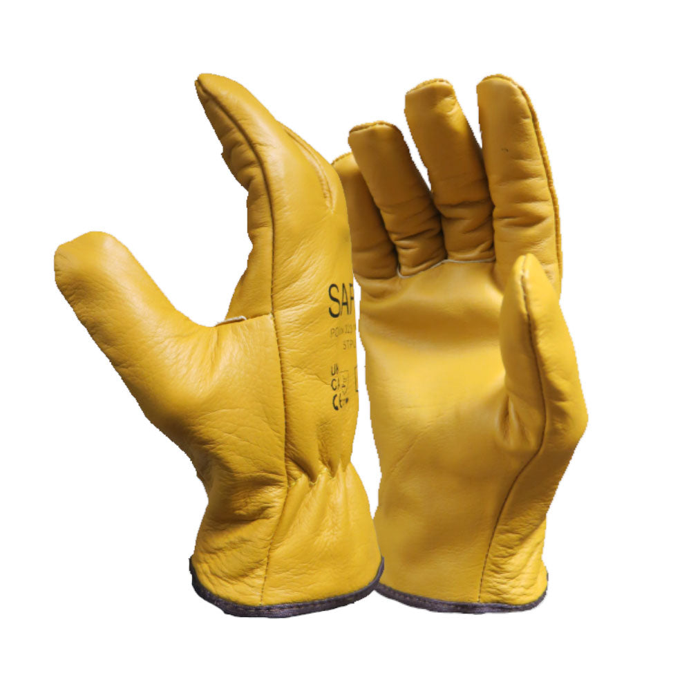 Yellow safety glove