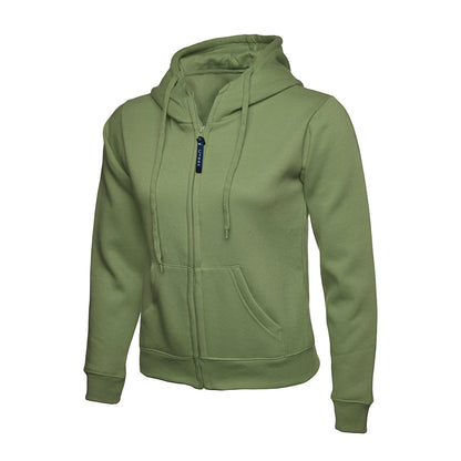Uneek Ladies Classic Full Zip Hooded Sweatshirt