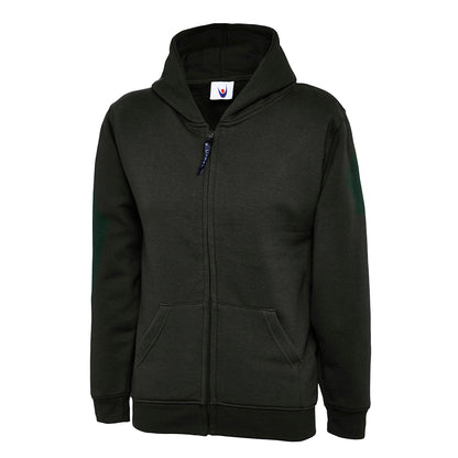 Uneek Childrens Classic Full Zip Hooded Sweatshirt