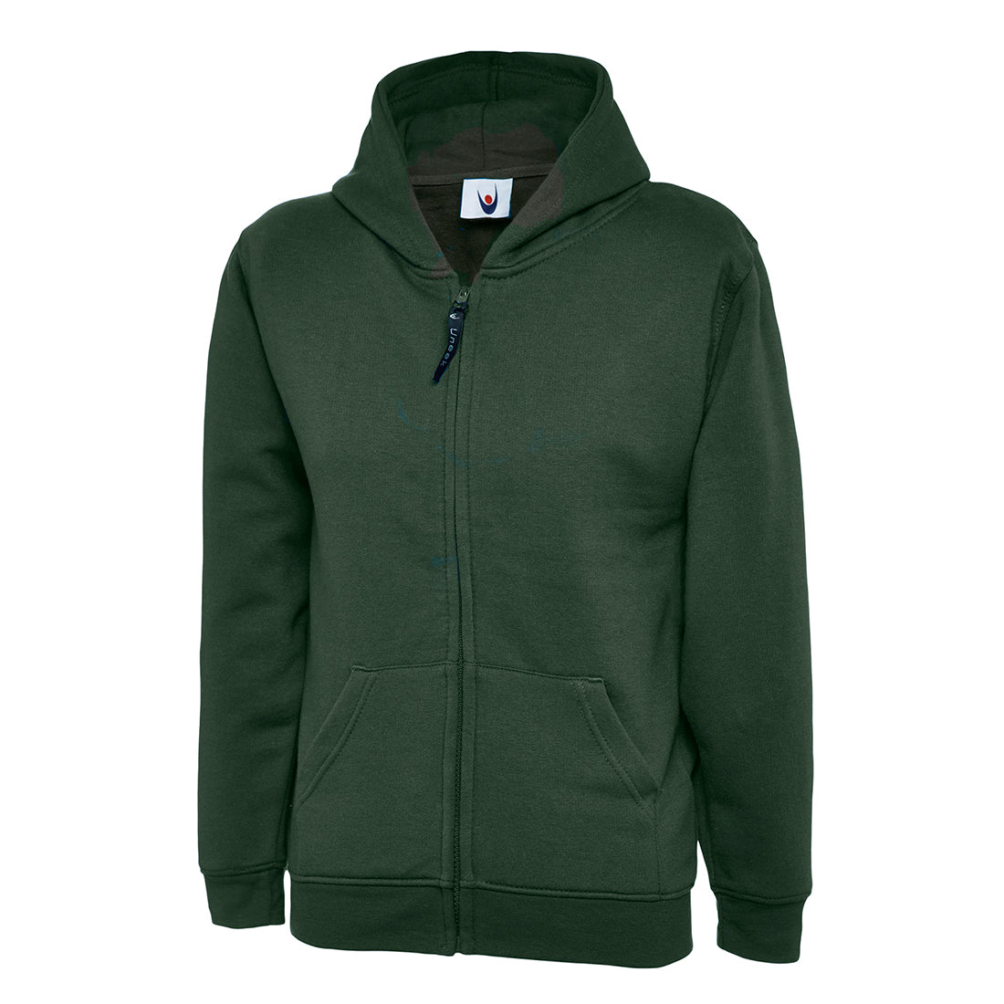 Uneek Childrens Classic Full Zip Hooded Sweatshirt