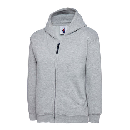 Uneek Childrens Classic Full Zip Hooded Sweatshirt