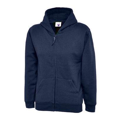 Uneek Childrens Classic Full Zip Hooded Sweatshirt