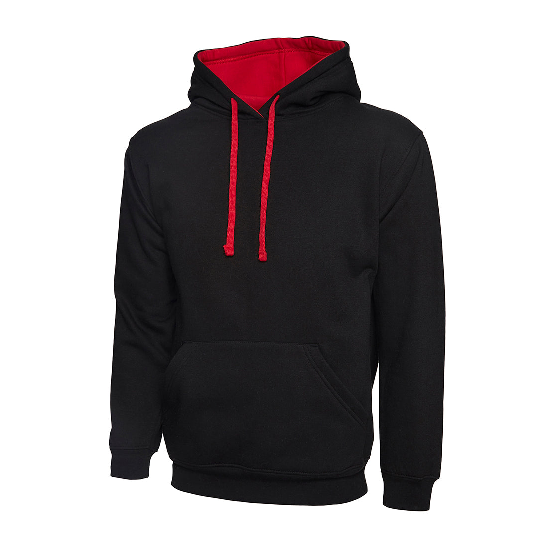 Uneek Contrast Hooded Sweatshirt