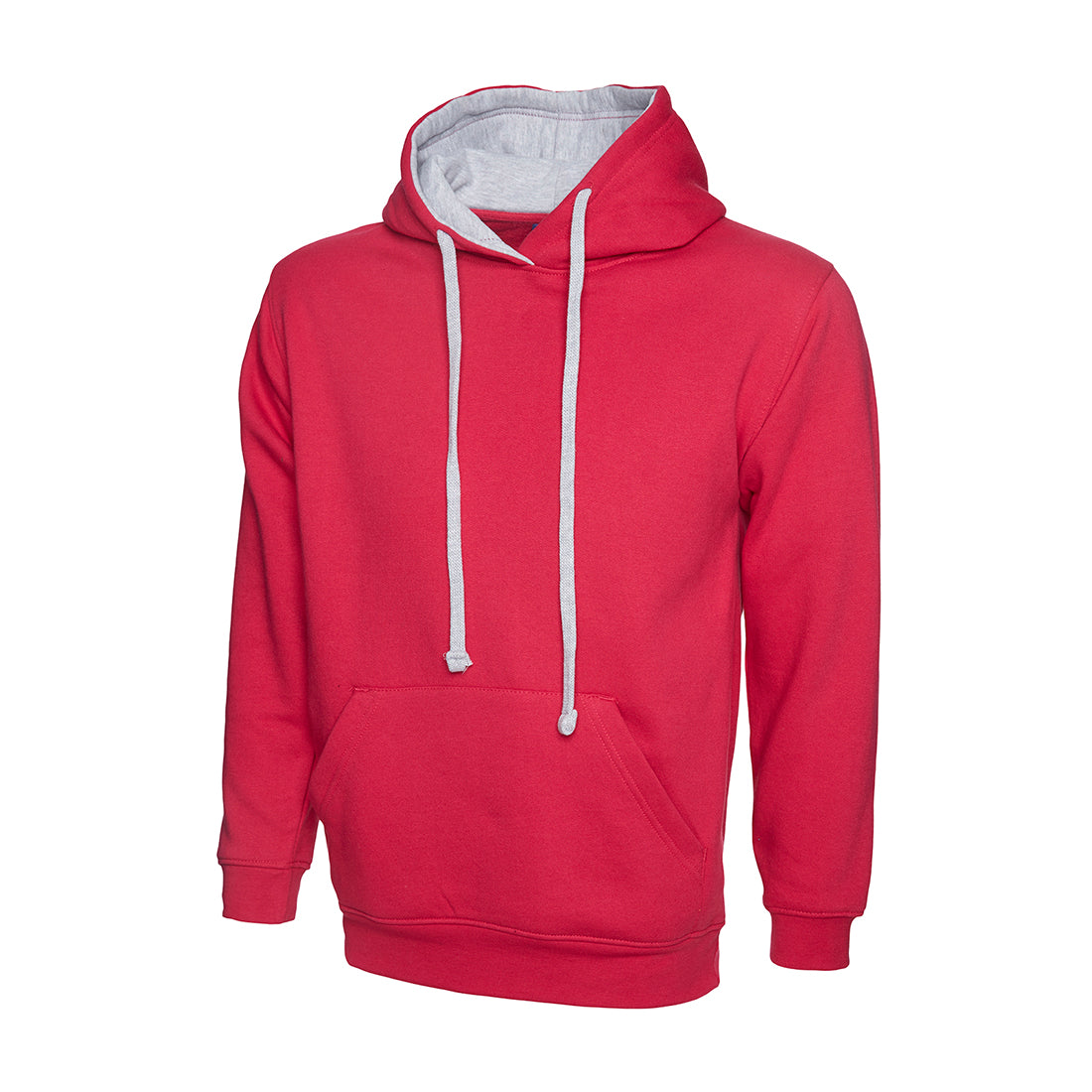 Uneek Contrast Hooded Sweatshirt