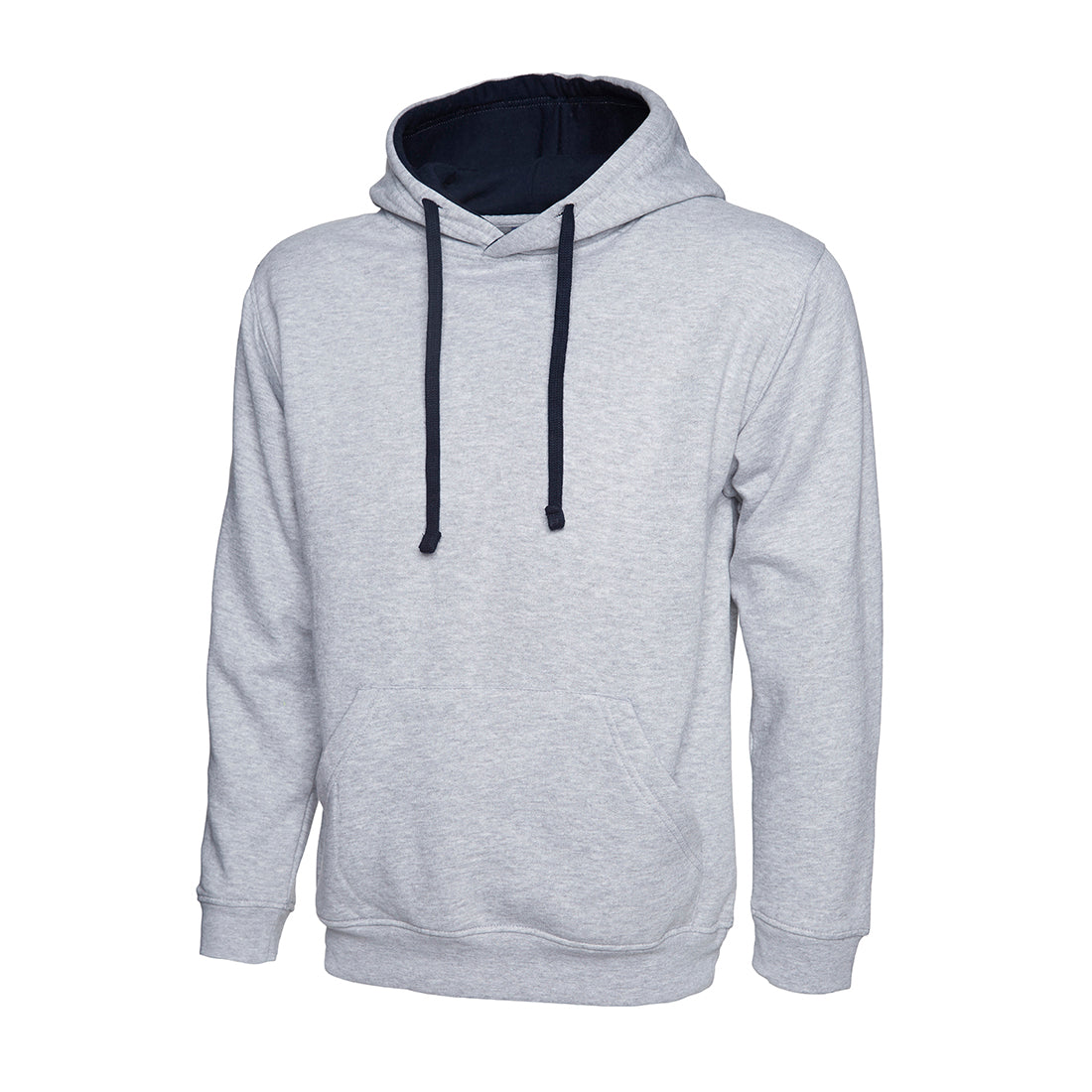Uneek Contrast Hooded Sweatshirt