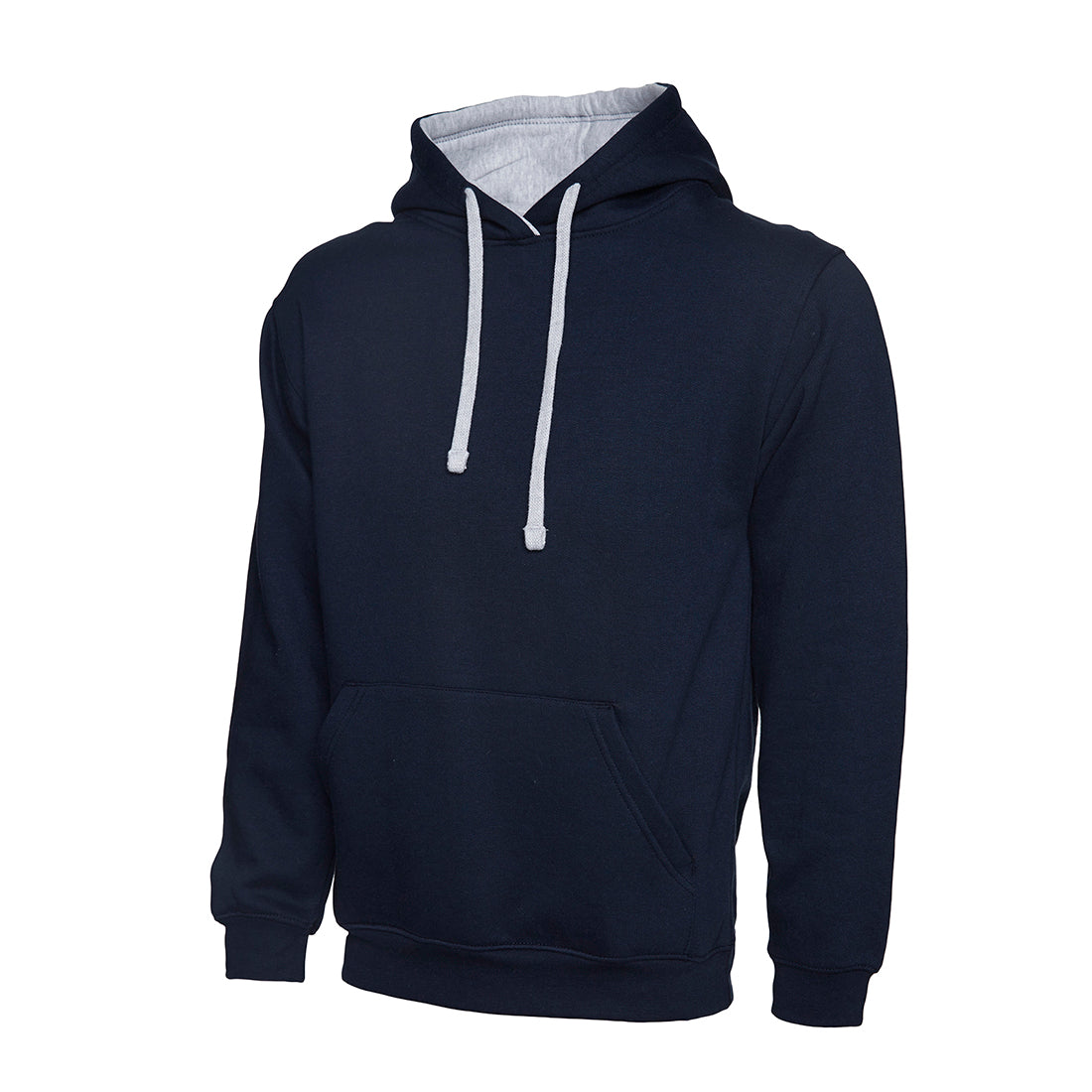 Uneek Contrast Hooded Sweatshirt