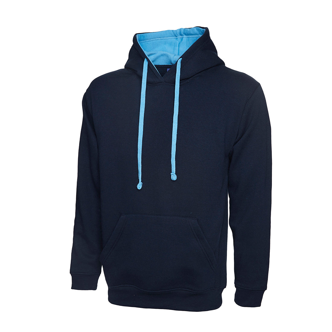 Uneek Contrast Hooded Sweatshirt