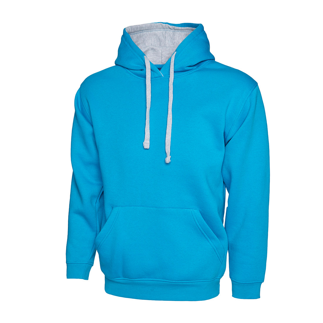 Uneek Contrast Hooded Sweatshirt