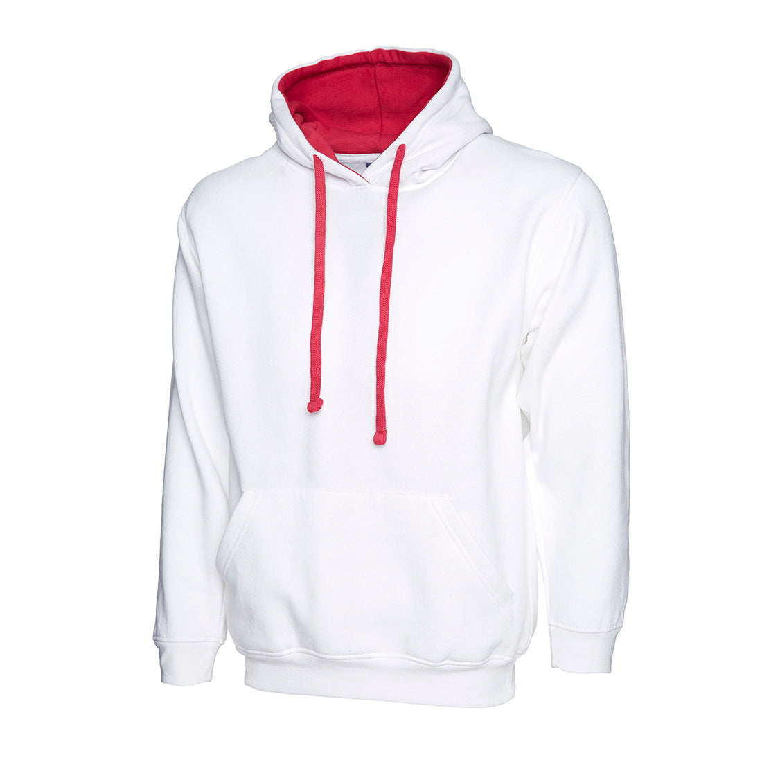 Uneek Contrast Hooded Sweatshirt