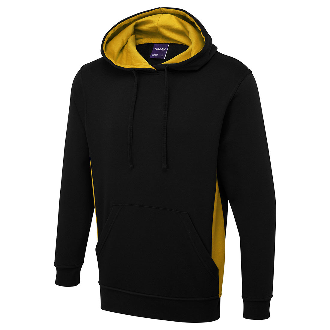 Uneek Two Tone Hooded Sweatshirt