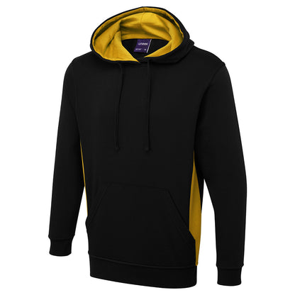 Uneek Two Tone Hooded Sweatshirt