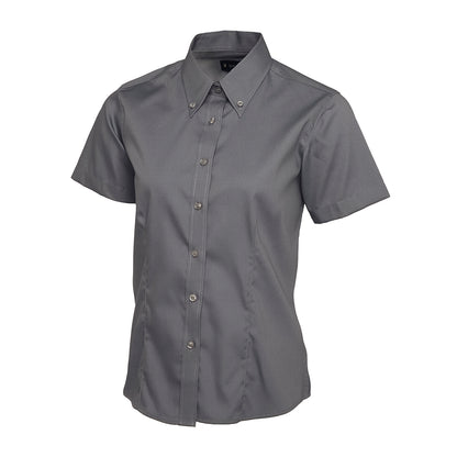 Uneek Ladies Pinpoint Oxford Half Sleeve Shirt