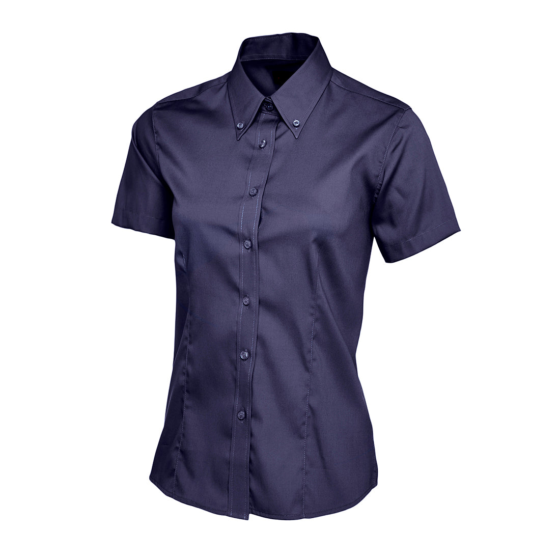 Uneek Ladies Pinpoint Oxford Half Sleeve Shirt