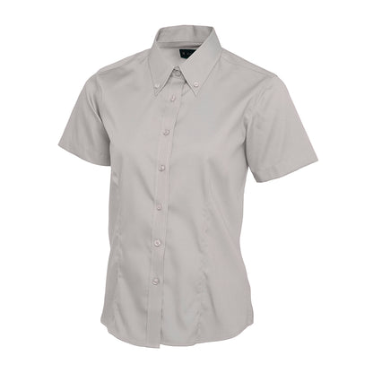 Uneek Ladies Pinpoint Oxford Half Sleeve Shirt