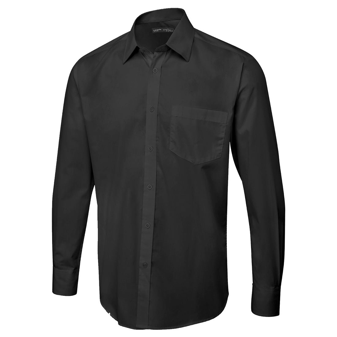 Uneek Men's Long Sleeve Poplin Shirt